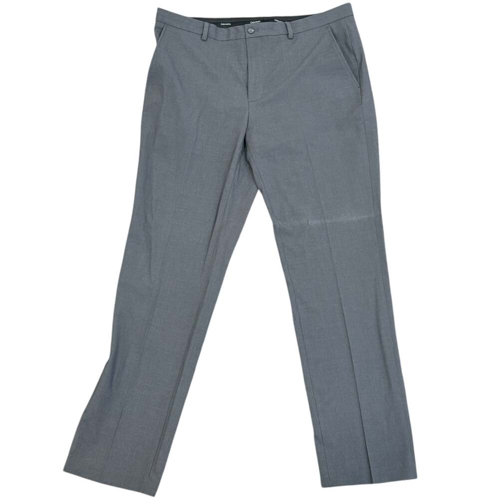 Calvin Klein Men's Body Fit Stretch Dress Pants Gray - Size 36x32